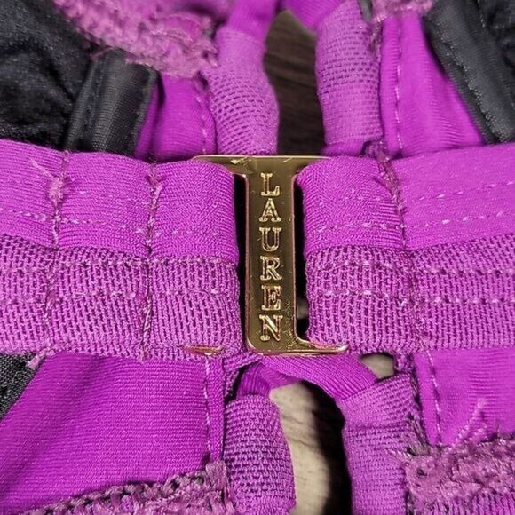 Lauren Ralph Lauren Layered Bikini Top Sz 10 - Picture 5 of 11